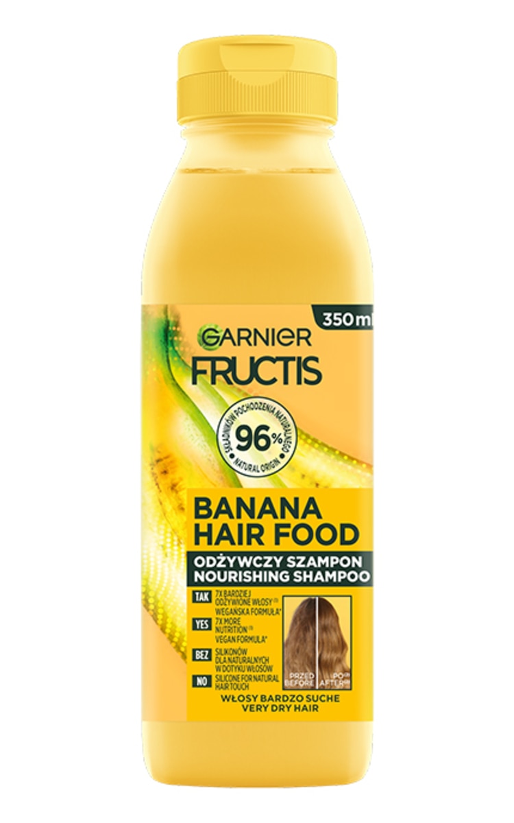 GARNIER FRUCTIS GARNIER FRUCTIS, BANANA HAIR FOOD, šampūnas, 350 ml 350 ml