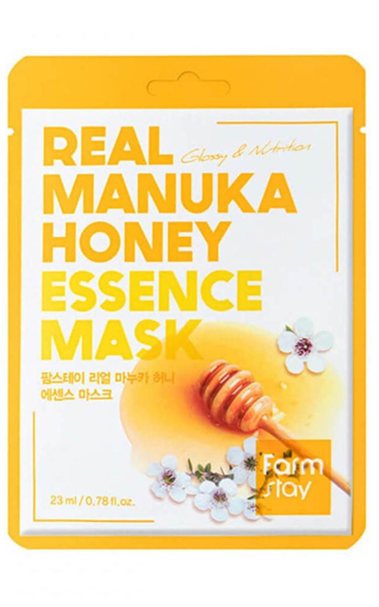 FARMSTAY FARMSTAY, lakštinė veido kaukė, maitinamoji, su Manuka medumi, 23 ml.