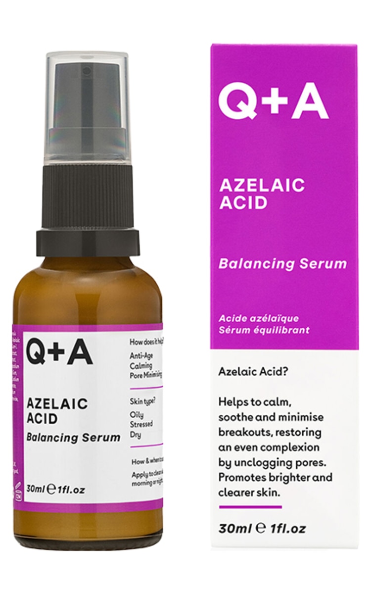 Q+A Q+A, AZELAIC ACID, BALANCING SERUM, odą balansuojantis veido serumas, 30 ml.