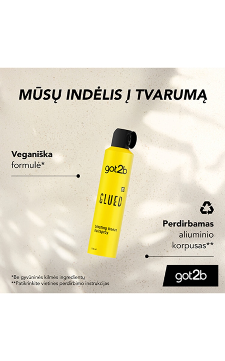 GOT2B, GLUED, plaukų lakas, 300 ml 442153 | Drogas LT