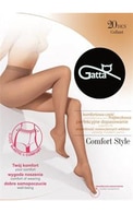 GATTA, COMFORT STYLE, moteriškos pėdkelnės, 20 den, 3-M NERO, 1 vnt.