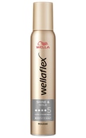 WELLAFLEX, SHINE & HOLD, plaukų formavimo putos, 200 ml.