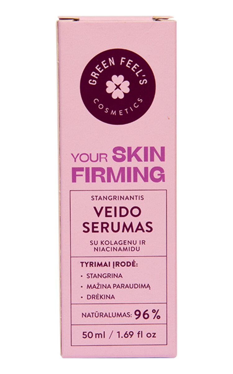 GREEN FEEL'S GREEN FEEL'S, YOUR SKIN FIRMING, stangrinantis veido serumas, 50 ml.