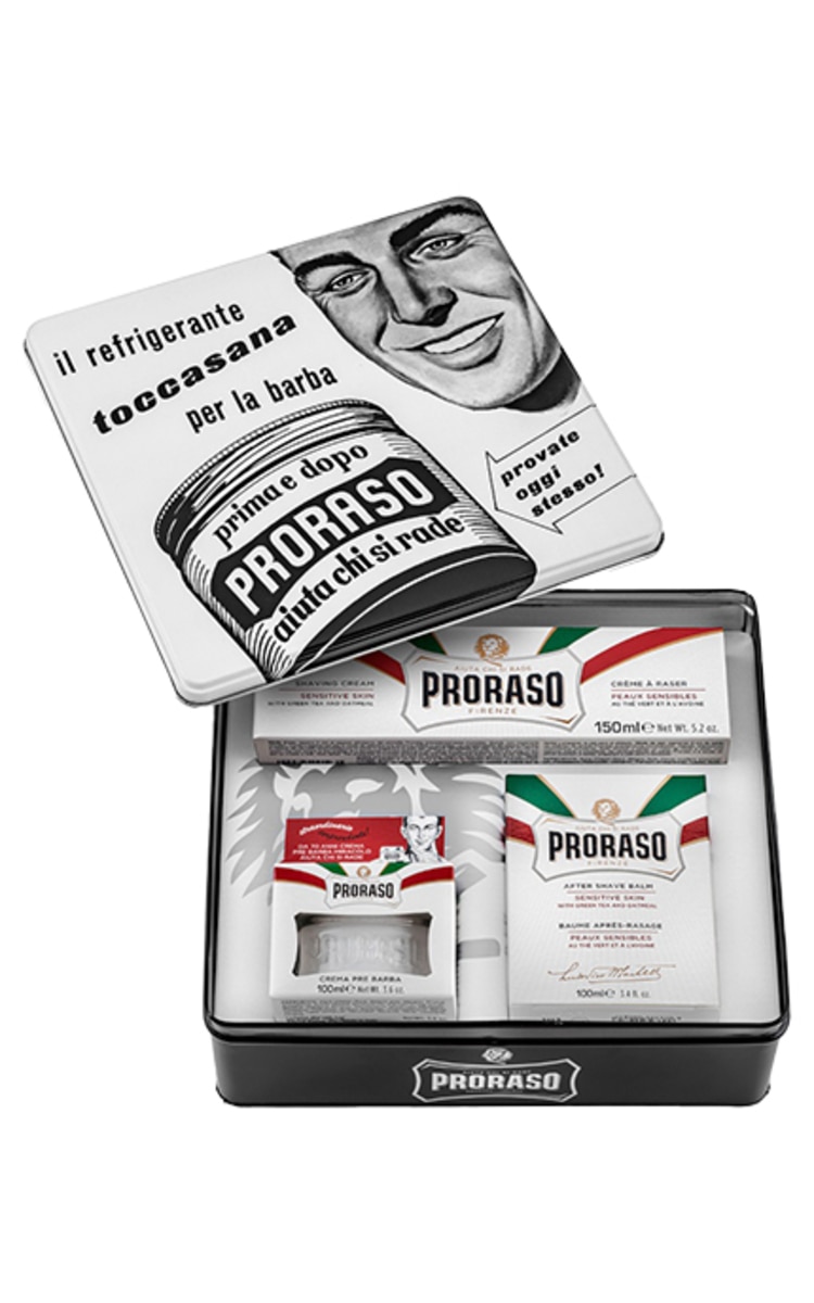 PRORASO PRORASO, TOCCASANA VINTAGE SHAVING KIT, vintažinis rinkinys skutimuisi, 1 vnt.