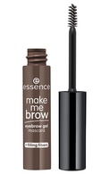 ESSENCE, MAKE ME BROW, EYEBROW GEL MASCARA, antakių gelis- tušas, 07 DARK BROWNY BROWS, 3,8 ml.