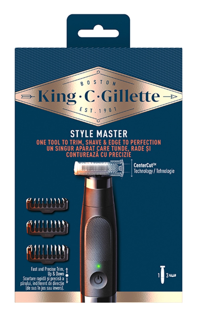 GILLETTE GILLETTE, KING C STYLE MASTER, barzdos kirptuvas, 1 vnt. 1 vnt.