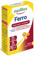  undefined undefined EQUILIBRA, maisto papildas GELEŽIS SU FOLIO RUGŠTIMI IR VITAMINU C, 60 kaps. 