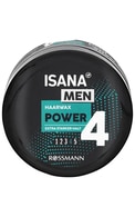  ISANA undefined ISANA MEN, HAARWAX POWER, plaukų vaškas, 4 itin stipri fiksacija, 75 ml.  