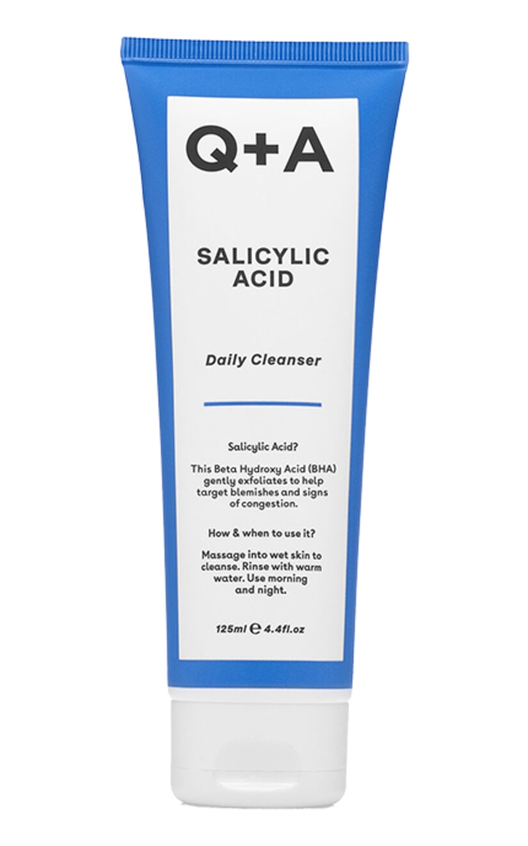 Q+A Q+A, SALICYLIC ACID DAILY CLEANSER, kasdienis veido prausiklis su salicilo rūgštimi, 125 ml.