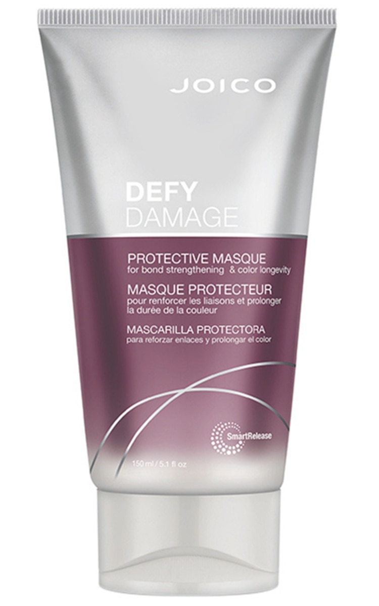 JOICO, DEFY DAMAGE PROTECTIVE MASQUE, apsauginė kaukė, kuri stiprina plaukų jungtis ir užtikrina spalvos ilgalaikiškumą, 150 ml.