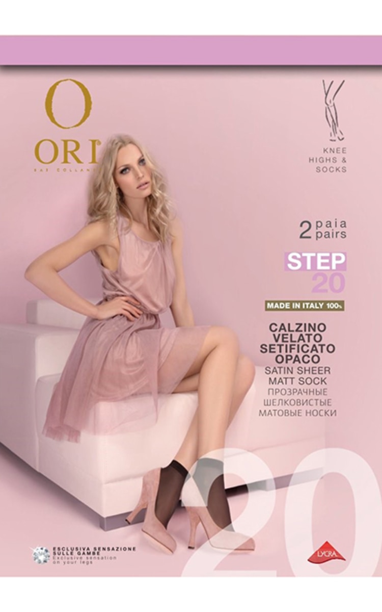 ORI ORI, STEP, moteriškos kojinaitės, 20 den, NATURE, 2 poros ONE SIZE