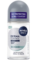  NIVEA MEN undefined NIVEA MEN, DERMA CONTROL CLINICAL 100 H, ULTRA COMFORT, rutulinis antiperspirantas vyrams, 50 ml.  