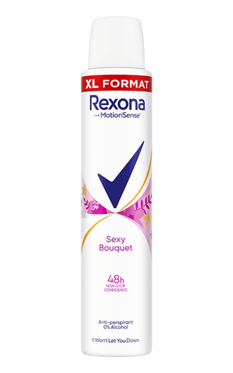 REXONA REXONA, SEXY BOUQUET, moteriškas purškiamas dezodorantas, 200 ml 200 ml