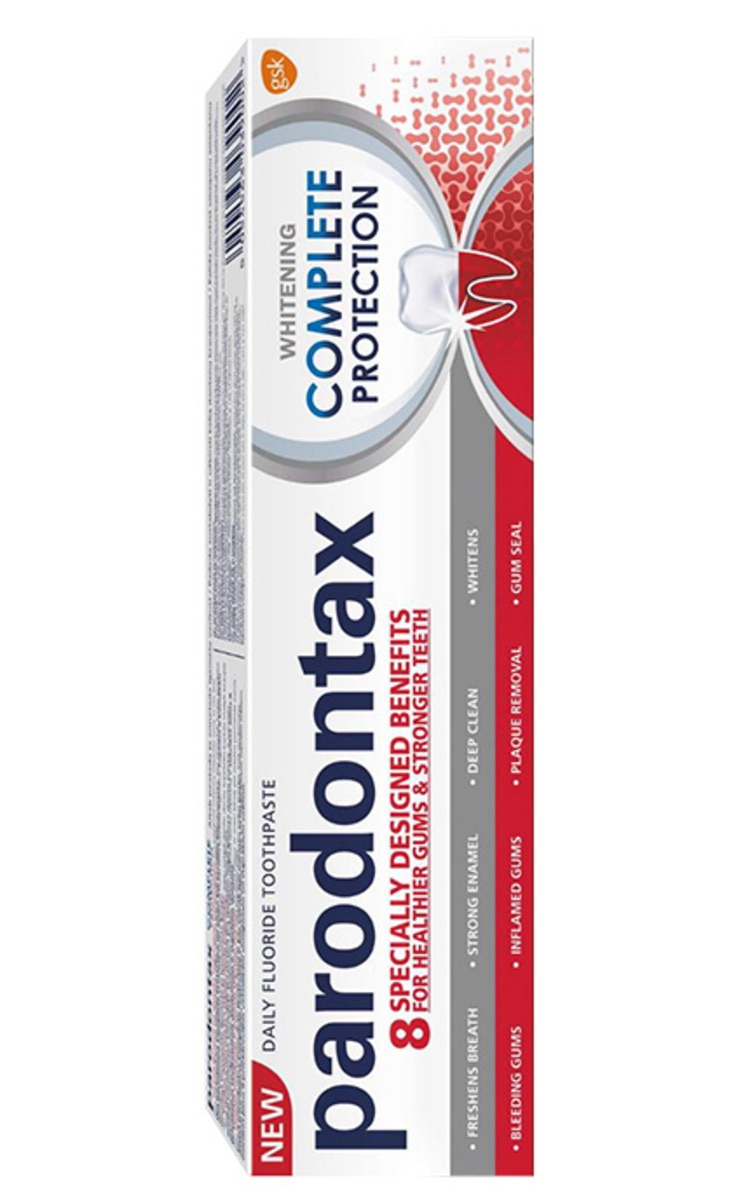 PARODONTAX PARODONTAX, COMPLETE PROTECTION WHITENING, dantų pasta, 75 ml.