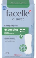  FACELLE undefined FACELLE, DISKRET EXTRA PLUS, higieniniai įklotai, 10 vnt.&nbsp;  