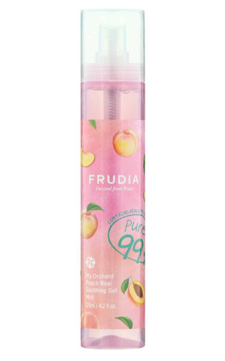 FRUDIA FRUDIA, MY ORCHARD PEACH REAL, raminamoji veido dulksna su persikų vandeniu, 125 ml.