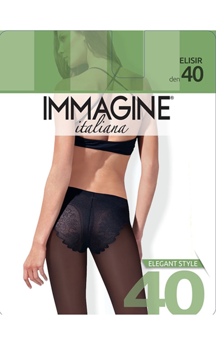3-M IMMAGINE  IMAGINE ITATALIANA, ELISIR 40, moteriškos pėdkelnės, 40 den, 1 vnt.  IMAGINE ITATALIANA, ELISIR 40, moteriškos pėdkelnės, 40 den, 1 vnt.