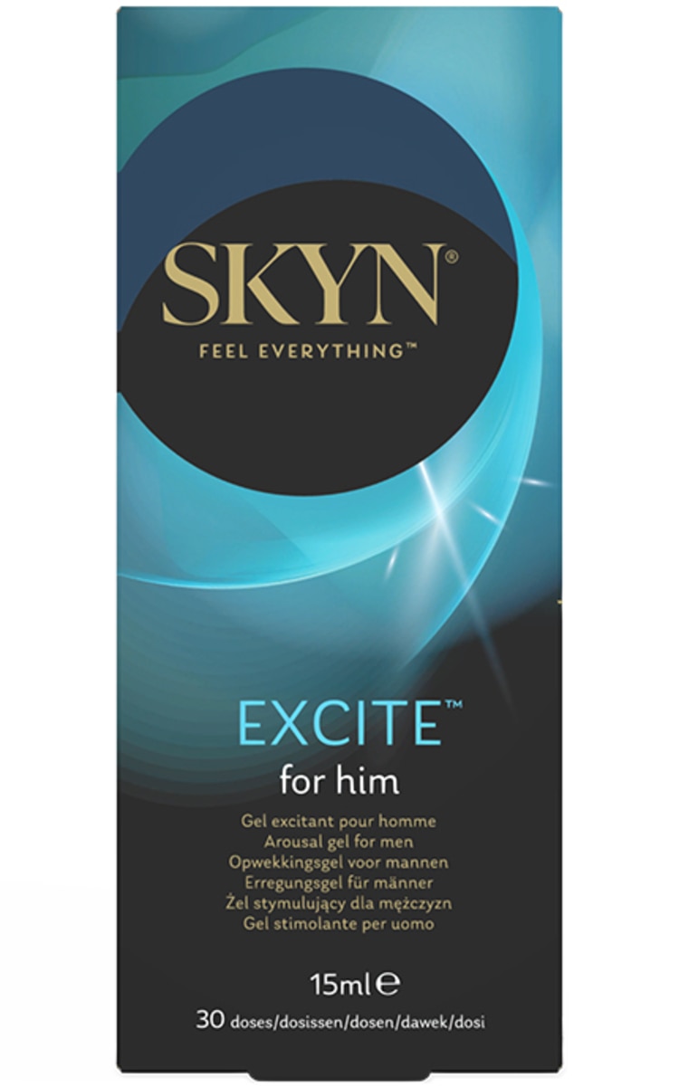 LIFESTYLES LIFESTYLES, SKYN EXITE FOR HIM, stimuliuojantis gelis jam, 15ml / 30 dozių 15 ml