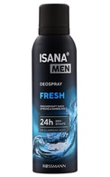  ISANA undefined ISANA MEN, DEOSPRAY FRESH, purškiamasis dezodorantas, 200 ml.  