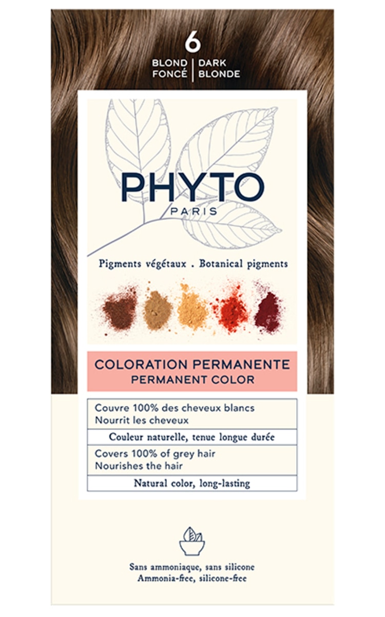 PHYTOCOLOR, plaukų dažai, Nr. 6 DARK BLONDE, 1 vnt.