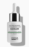 ODA PRO, MULTI ACTIVE, 10 % niacinamido ir hialurono rūgšties serumas, 30 ml