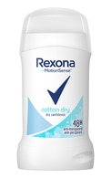 REXONA, COTTON DRY, moteriškas pieštukinis antiperspirantas, 40 ml