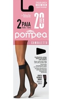 POMPEA, IDEALE, puskojinės, 20 den, NERO, 2 poros
