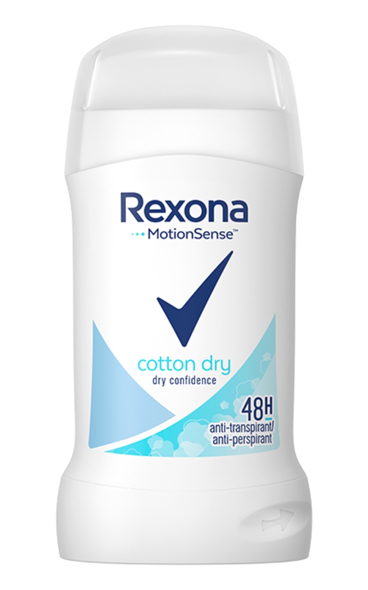 REXONA REXONA, COTTON DRY, moteriškas pieštukinis antiperspirantas, 40 ml 40 ml