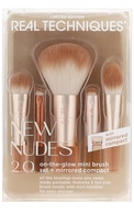 REAL TECHNIQUES, NEW NUDES 2.0 ON-THE-GLOW, makiažo šepetėlių rinkinys, 5 vnt. REAL TECHNIQUES undefined REAL TECHNIQUES, NEW NUDES 2.0 ON-THE-GLOW, makiažo šepetėlių rinkinys, 5 vnt.