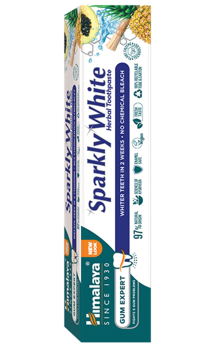 HIMALAYA HERBALS HIMALAYA, SPARKLY WHITE, balinamoji dantų pasta, 75 ml. 75 ml