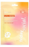 FACE FACTS, FRIDAY SOCIAL, BIOCELLULOSE MASQUE, TURBO PLUMP, LACTIC + HYALURONIC ACID, bioceliuliozinė veido kaukė, 20 ml. FACE FACTS undefined FACE FACTS, FRIDAY SOCIAL, BIOCELLULOSE MASQUE, TURBO PLUMP, LACTIC + HYALURONIC ACID, bioceliuliozinė veido kaukė, 20 ml.