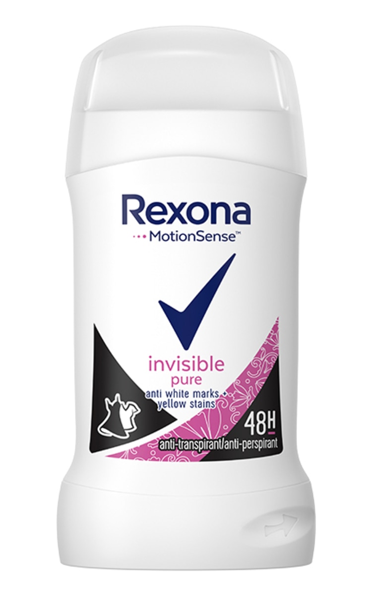 REXONA REXONA, INVISIBLE PURE, moteriškas pieštukinis antiperspirantas , 40 ml 40 ml