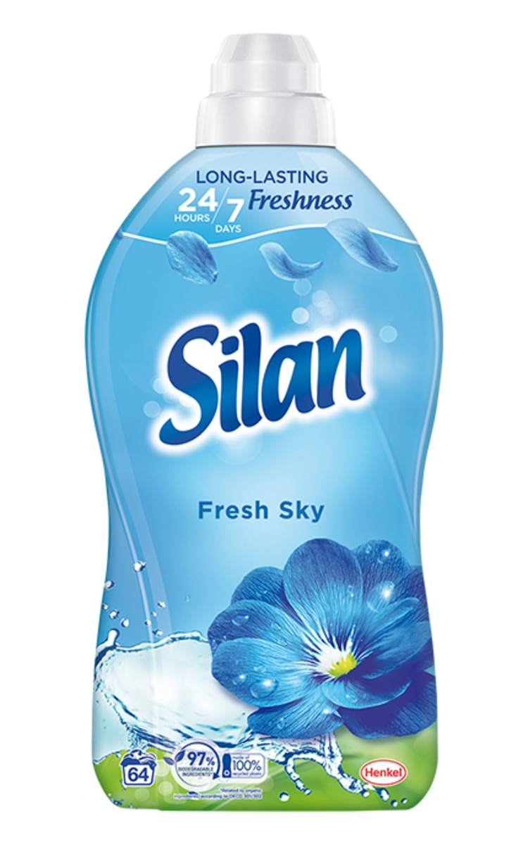 SILAN SILAN, FRESH SKY, skalbinių minkštiklis, 1408 ml.