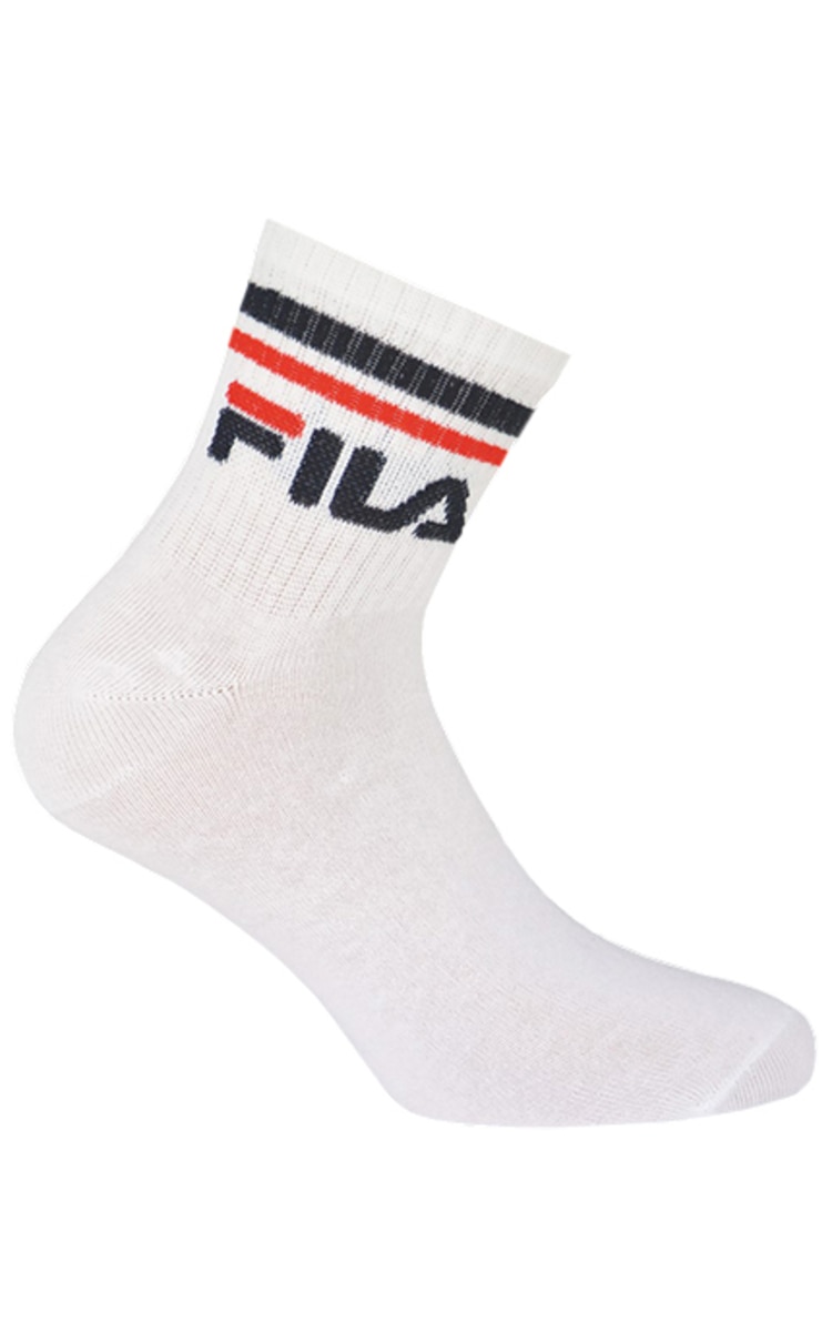 FILA FILA, F9398, pusiau aukštos kojinės, BALTA, 43-46, 3 poros 3 vnt.