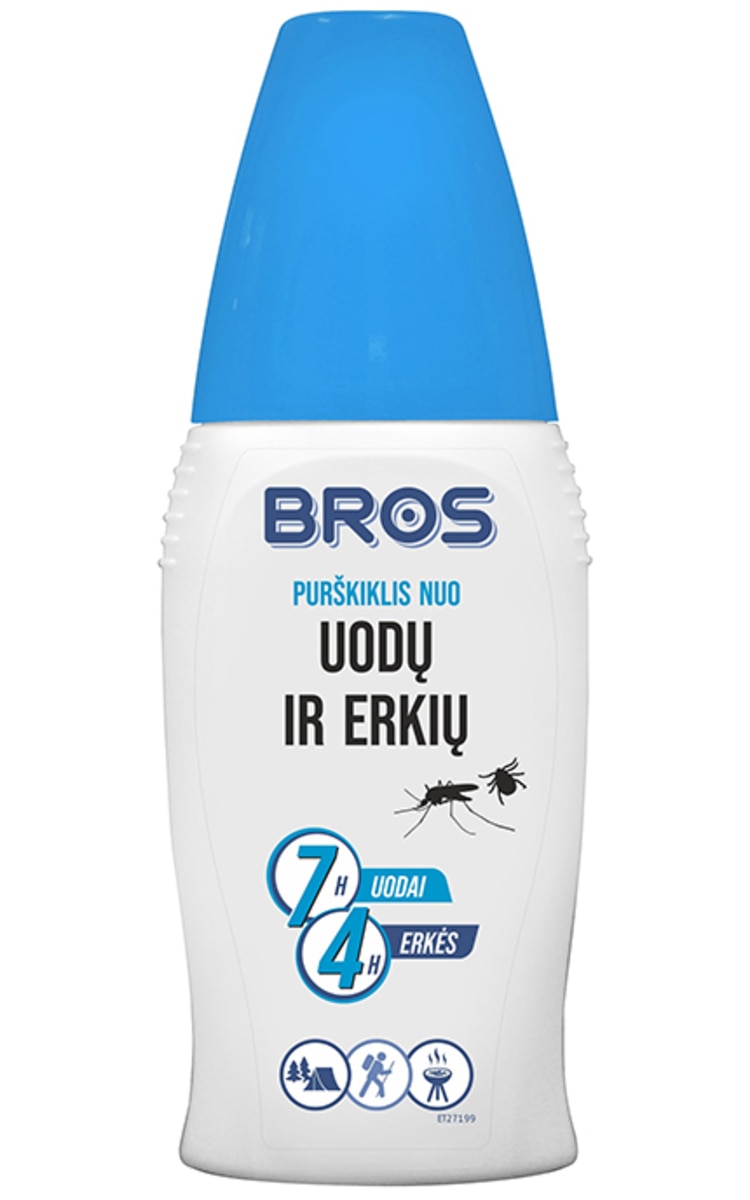 BROS, skystis nuo uodų ir erkių, 100 ml. 100 ml
