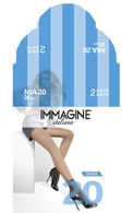 IMAGINE ITATALIANA, MIA 20, moteriškos kojinaitės, 20 den, NERO, 2 poros