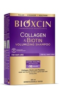 BIOXCIN, apimties suteikiantis plaukų šampūnas su kolagenu ir biotinu, 300 ml.