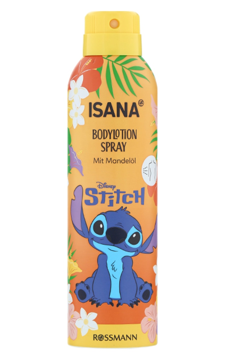 ISANA ISANA, DISNEY STICH, purškiamas kūno losjonas su migdolų aliejumi, 200 ml.
