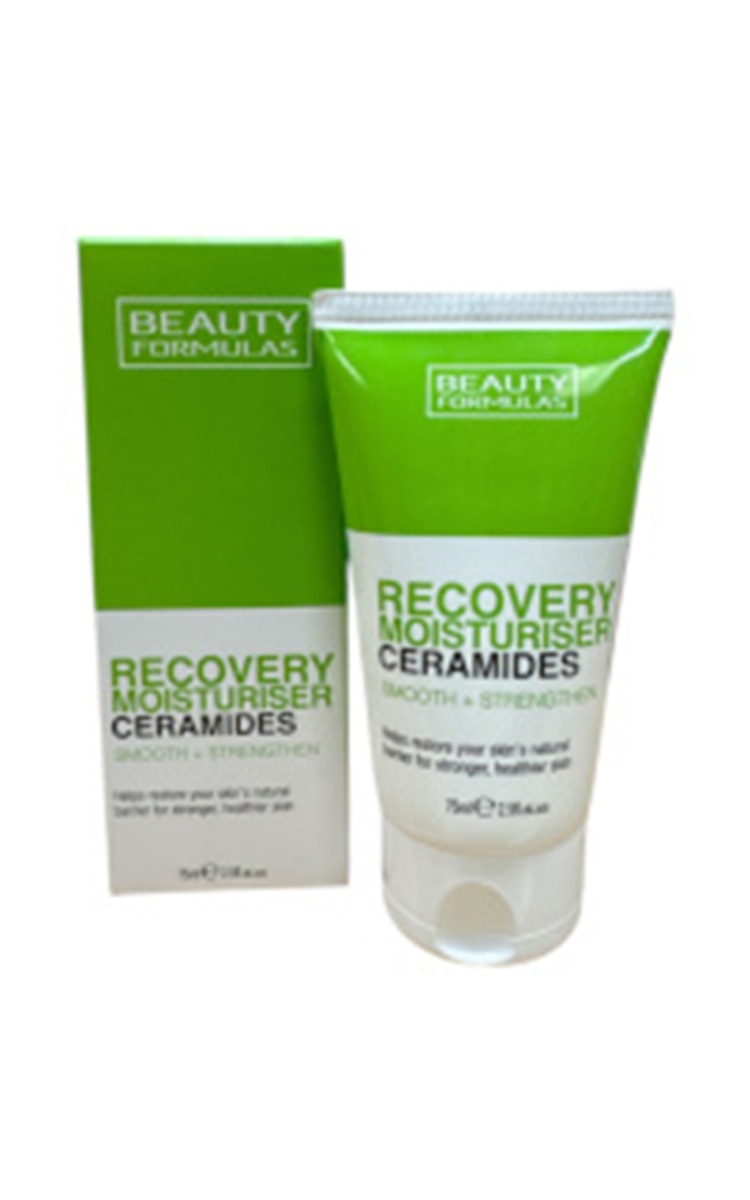 BEAUTY FORMULAS BEAUTY FORMULAS, RECOVERY MOISTURISER CERAMIDES, veido kremas su ceramidais, 75 ml.