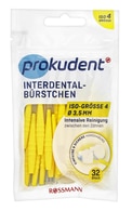  PROKUDENT undefined PROKUDENT, tarpdančių šepetėliai 3,5 mm (4 dydžio), 32 vnt.  
