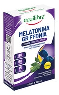  undefined undefined EQUILIBRA, maisto papildas, Melatoninas + Grifonija, 60 tablečių 