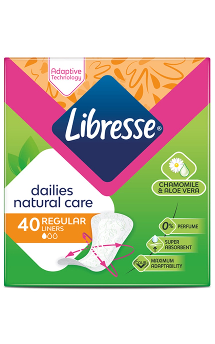 LIBRESSE LIBRESSE, NATURAL, kasdieniai įklotai, 40 vnt. 40 vnt.
