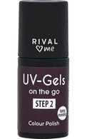 RIVAL LOVES ME, UV-GELS ON THE GO, gelinis nagų lakas, 21 AUBERGINE AFFAIR, 8 ml.