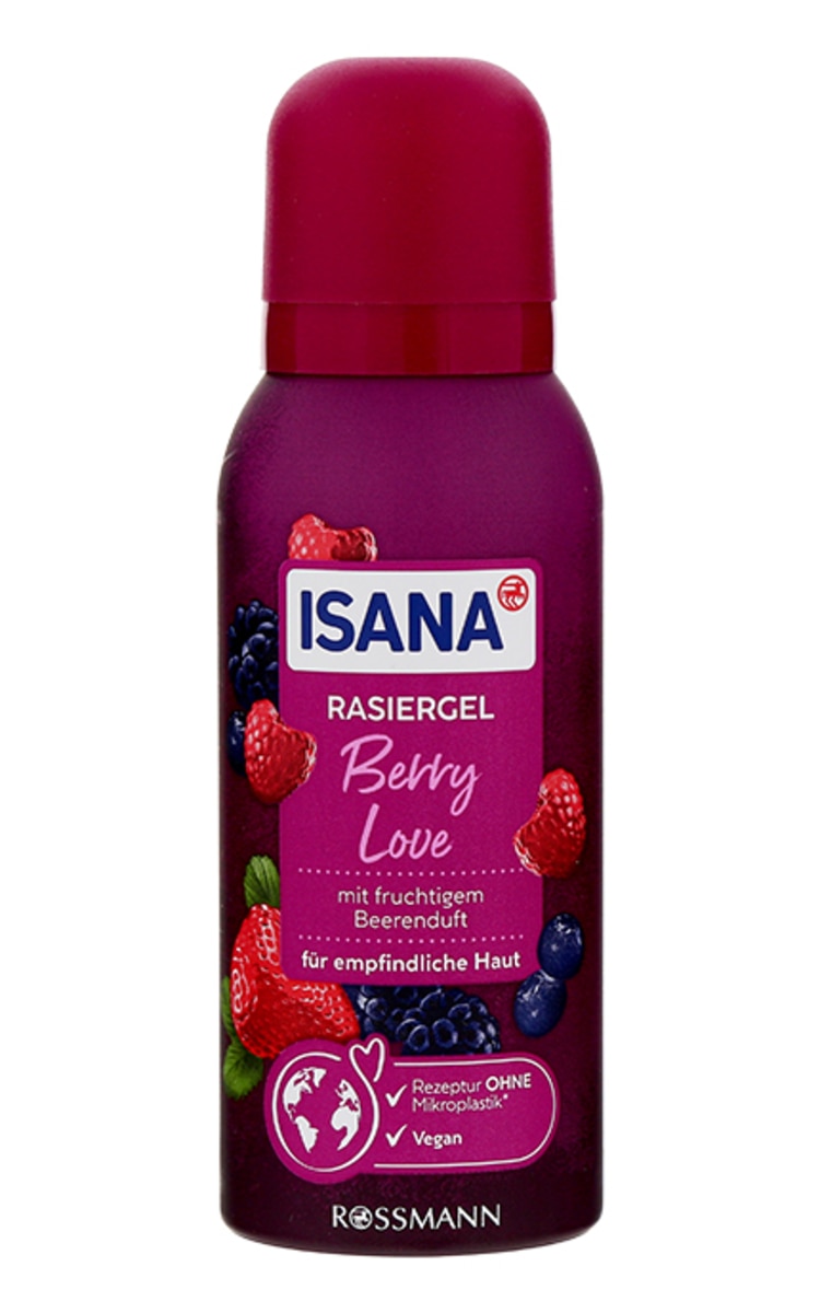 ISANA ISANA, BERRY LOVE, uogų aromato skutimosi gelis, 75 ml.