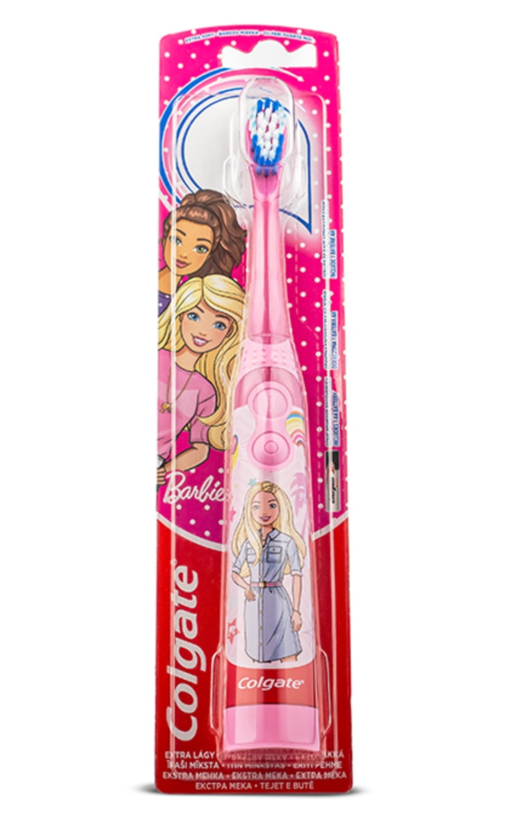 COLGATE COLGATE, KIDS BARBIE, dantų šepetėlis elektrinis, EXTRA SOFT, 1 vnt.