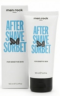  MEN ROCK undefined MEN ROCK, AFTER SHAVE SORBET SENSITIVE SKIN, kremas-šerbetas po skutimosi jautriai odai, 100 ml.  