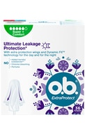 O.B., PROCOMFORT EXTRA PROTECT SUPER PLUS, tamponai, 36 vnt O.B. undefined O.B., PROCOMFORT EXTRA PROTECT SUPER PLUS, tamponai, 36 vnt