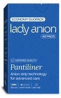  LADY ANION undefined LADY ANION, PANTILINER, kasdieniniai įklotai su anijonine juostele, 48 vnt. 