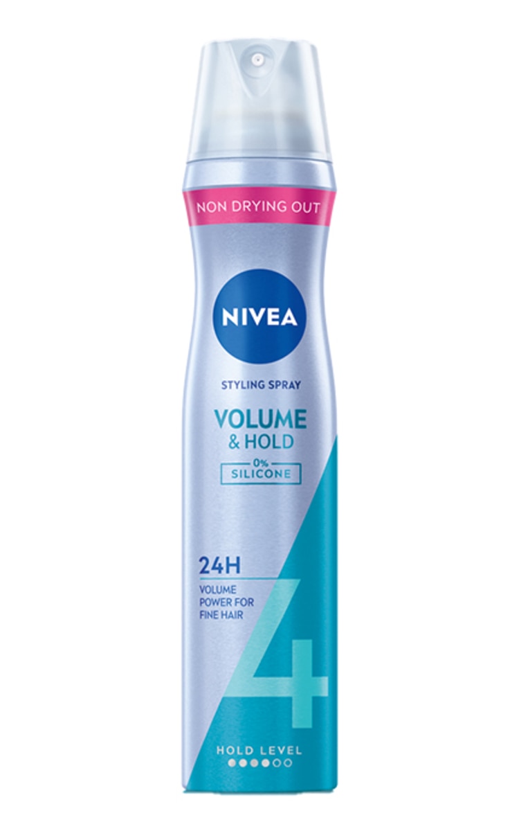 NIVEA NIVEA, VOLUME & HOLD, lakas plaukams, 250ml. 250 ml