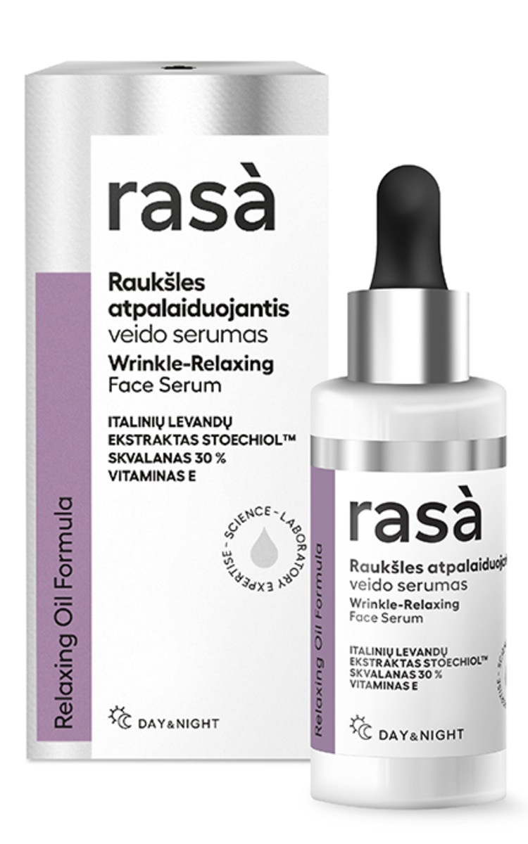 RASA RASA, RELAXING, veido serumas, 30 ml.